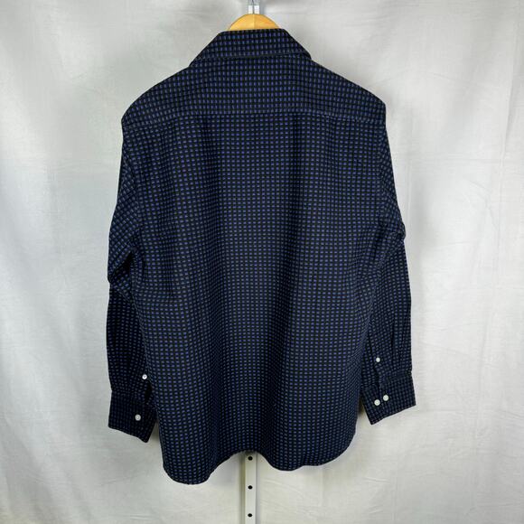 John Miller Tailored Cut Heavy 100% Cotton Button Up Shirt Men's 41/16.25 - Picture 5 of 6